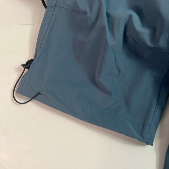 Flewolch Women's Lightweight Outdoor Cargo Pants Elastic Waist & Drawstring Blue - Picture 5 of 12